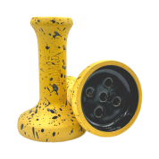 Кальянная чашка керамическая ОБЛАКО MONO Black желтый с черной